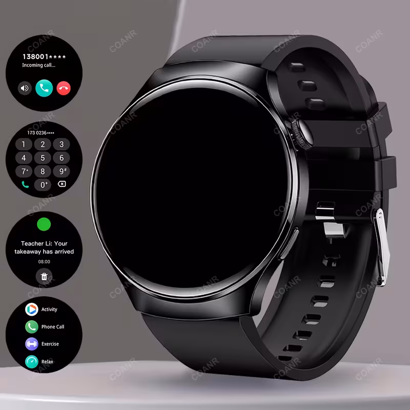 Men's New 3.84 cm Screen Smart Watches USB Charging Zinc Alloy Watch Case,
